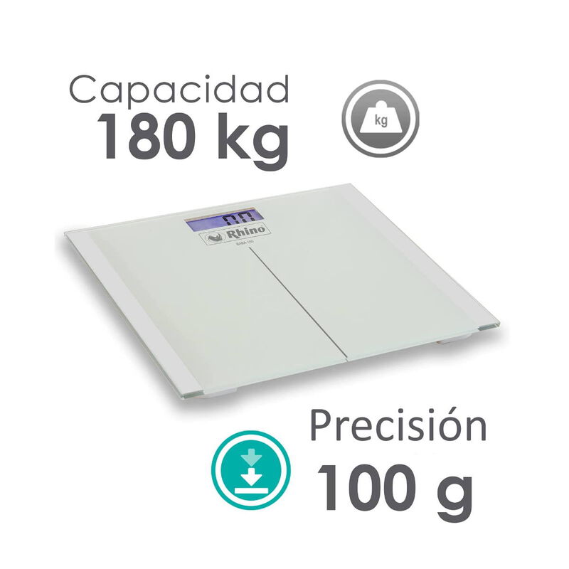 B&aacute;scula Digital de Ba&ntilde;o 180kg Cristal Templado ... image number null
