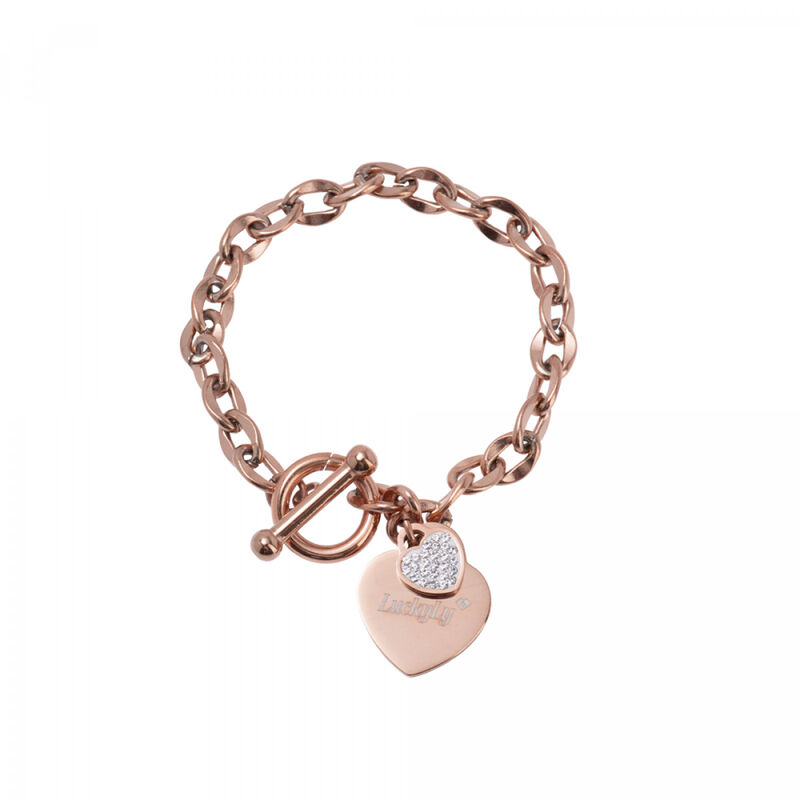 Pulseras Mujer con Dijes de Coraz&oacute;n con Zirconi... image number null