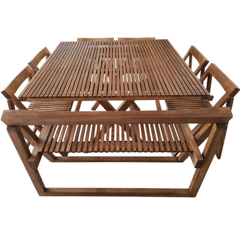 Comedor Cuadrado Modelo Terraza 8 personas - R&uacute;... image number null