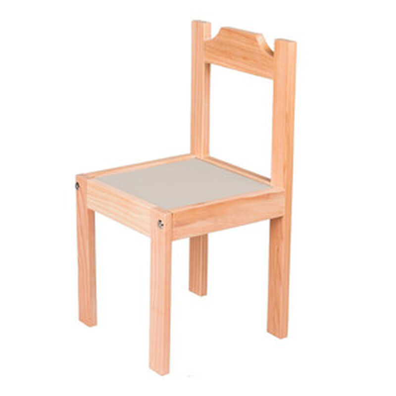Duduk Silla de Madera Barnizada para Ni&ntilde;os Pequ... image number null