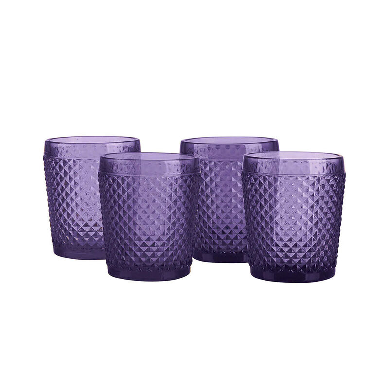 Set Vasos Diamante Cristal Violeta 4 Piezas 320... image number null