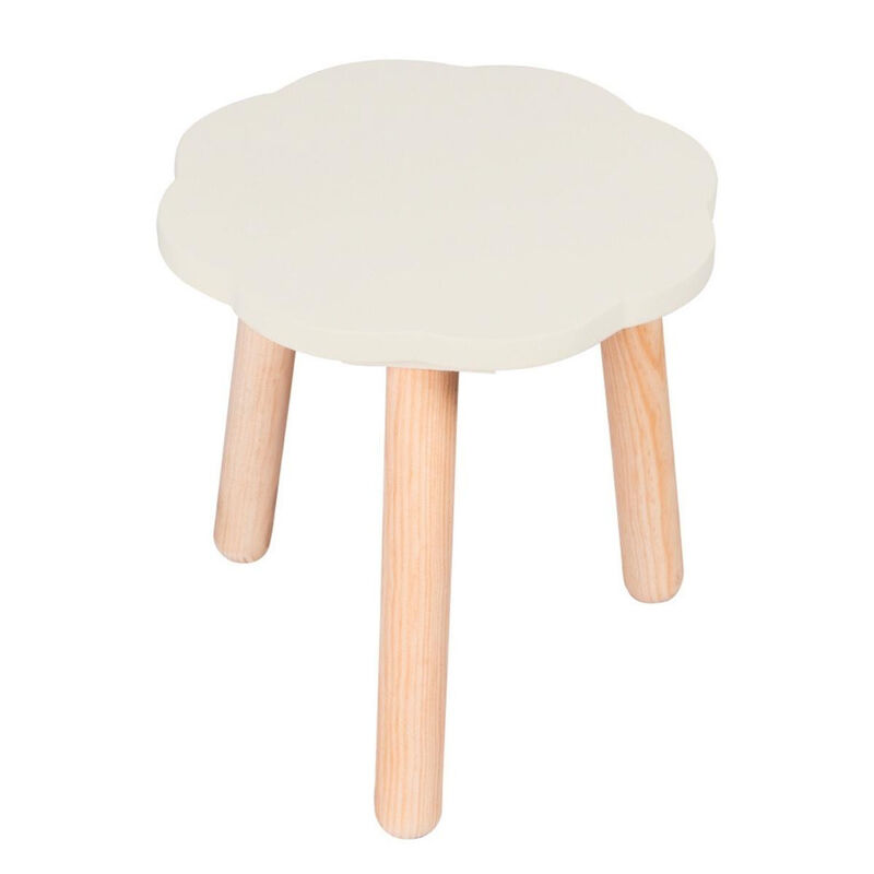 Banquito de Madera para Ni&ntilde;os- Nube - Blanco Os... image number null