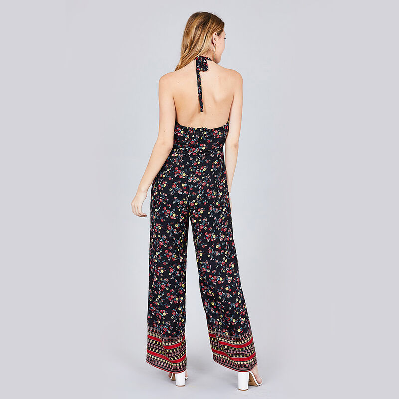 Jumpsuit Cuello Halter Estampado Floral  Active... image number null