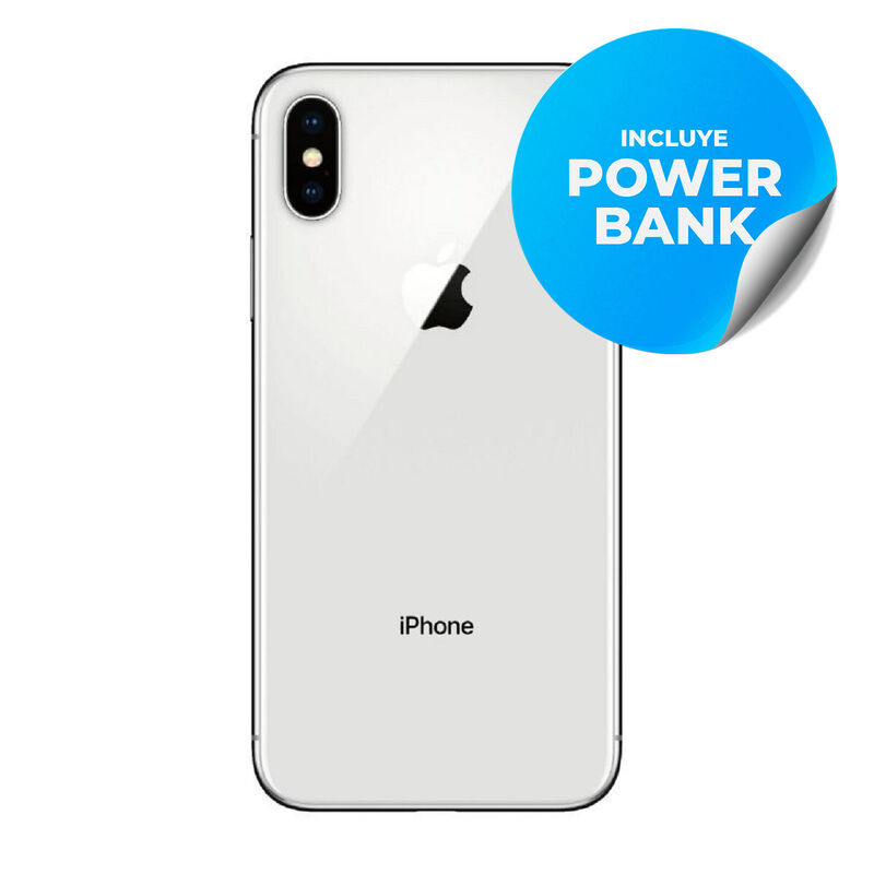 Iphone X Reacondicionado 64Gb Plata + Power Ban... image number null