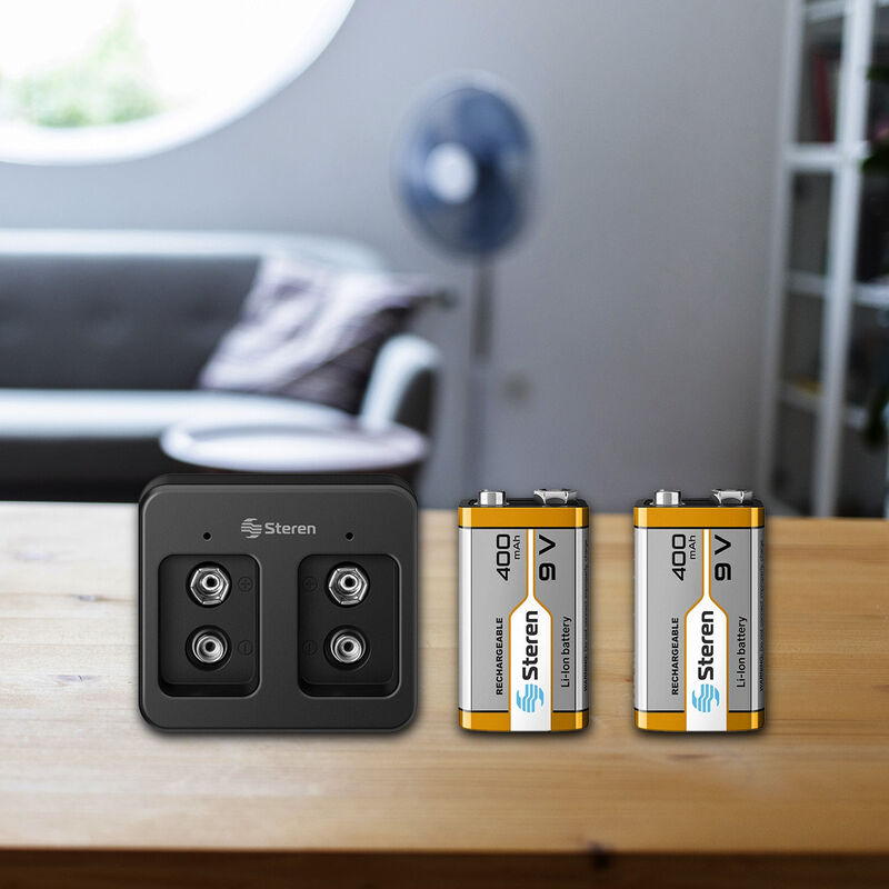 Cargador Inteligente Para Pilas Li-Ion 9V. Incl... image number null