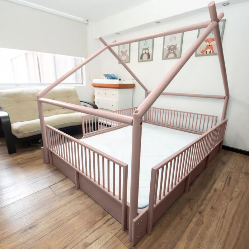 Matrimonial - Cama Chalet Montessori de Madera ... image number null