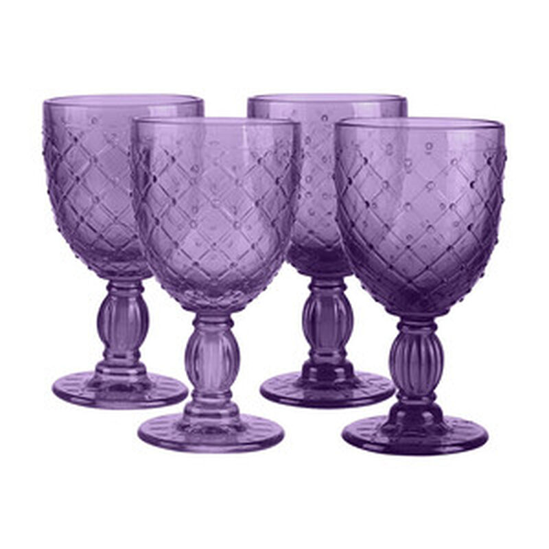 Set Copas Knitted Cristal Violeta 4 Piezas 315M... image number null
