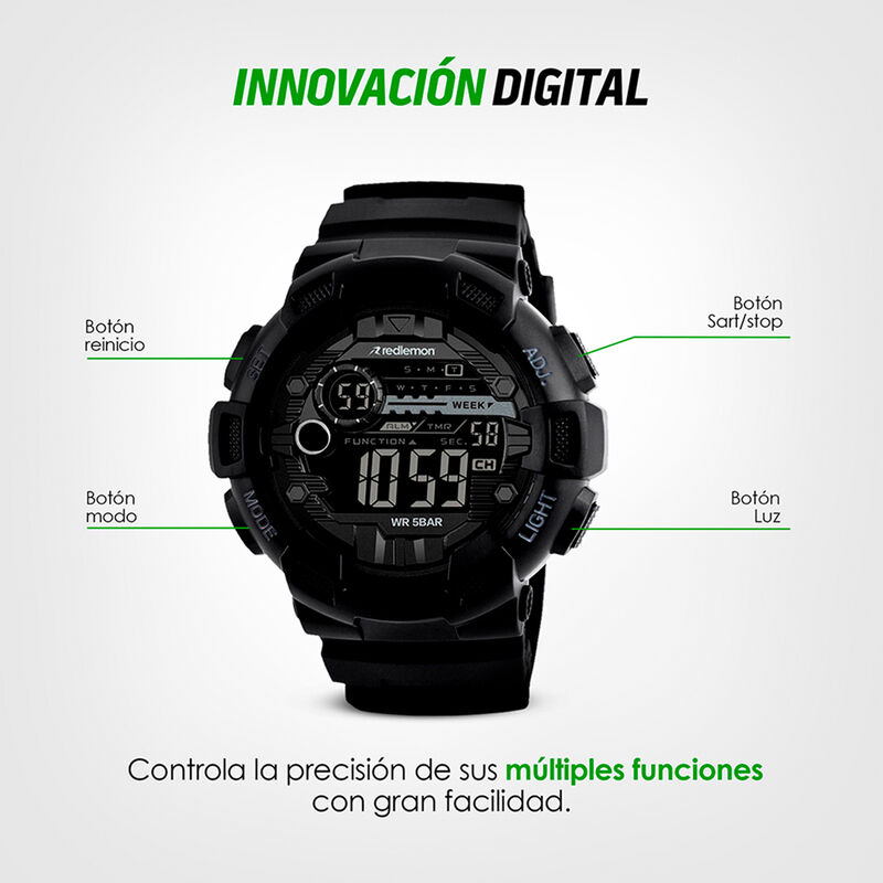 Redlemon Reloj Deportivo, Resistente Al Agua image number null