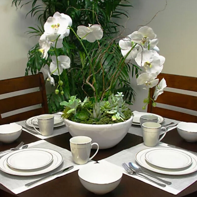 Vajilla Moderna Filo Dorado para 10 Personas 40... image number null