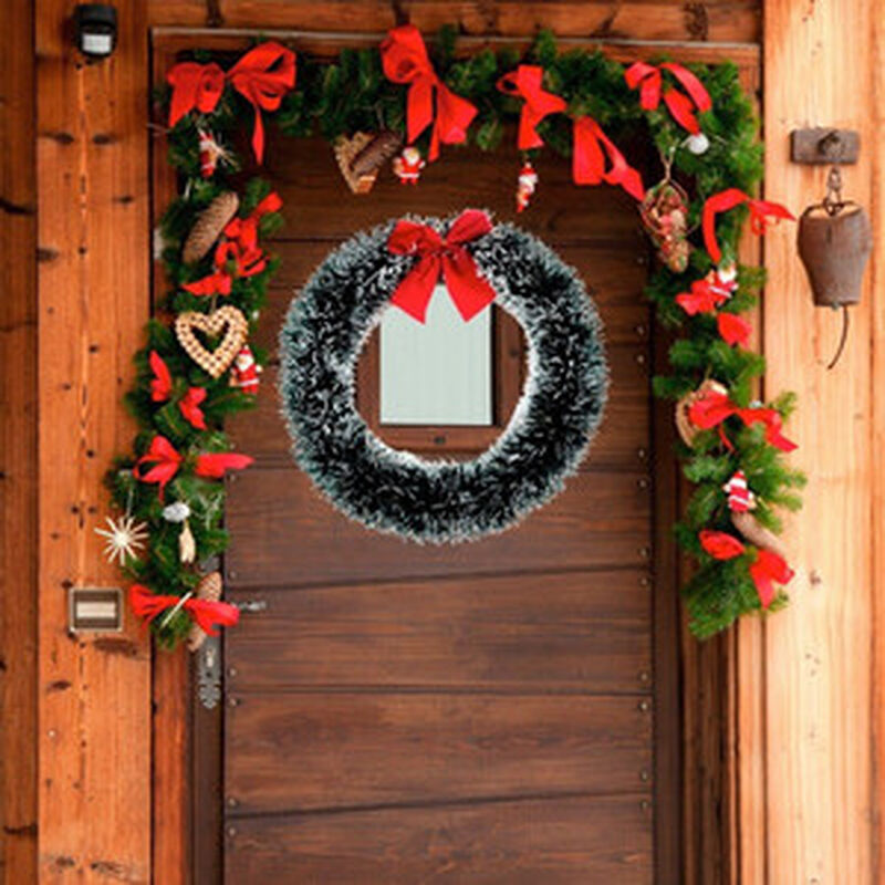 Kit Navide&ntilde;o 2 Coronas + 30 Esferas + 40 Servil... image number null