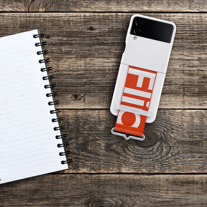 Funda Samsung Flip4 Silicon Strap White image number null