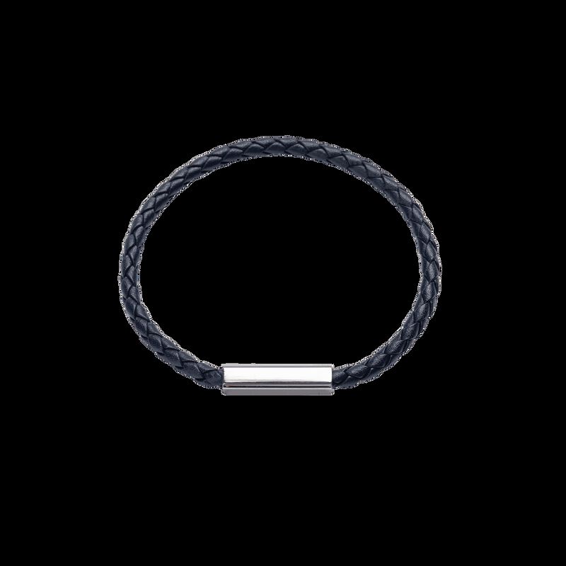 Pulsera de Cuero para Hombre. Piel Vegana y Ace... image number null