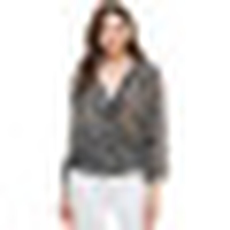 Blusa Ligera Manga Larga Estampado Leopardo Neg... image number null