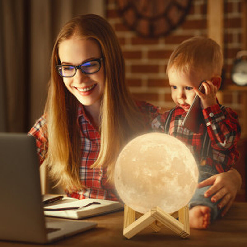 L&aacute;mpara De Lune 3D 22Cm image number null