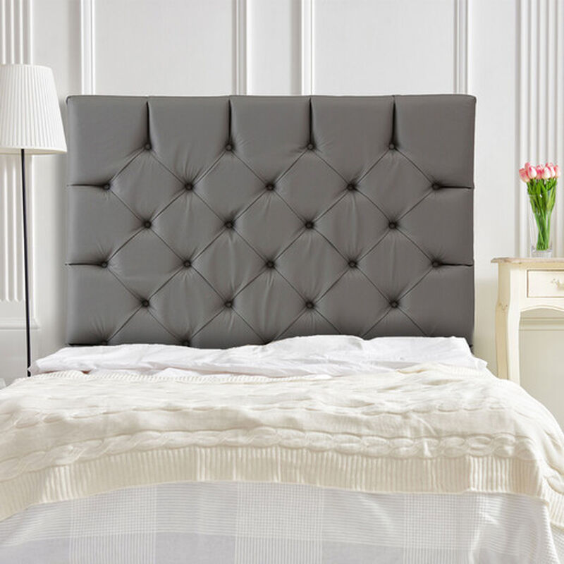 Cabecera King Size Dicasa Dubai Gris Oxford image number null