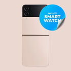 Galaxy Z Flip4 Nuevo 128Gb Oro + Reloj Gen&eacute;rico