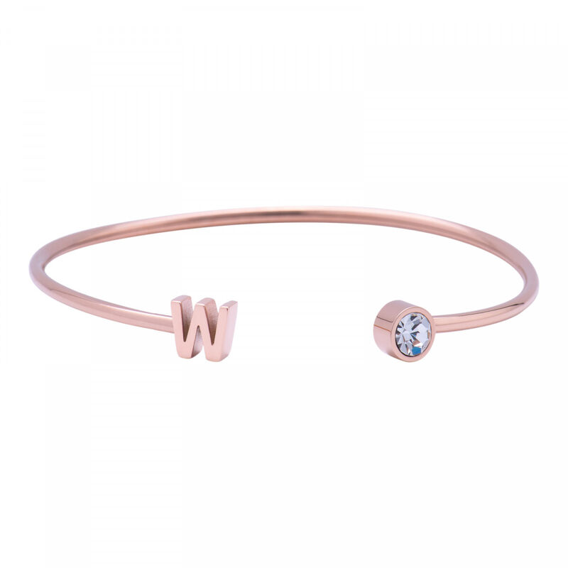 Pulsera para Mujer con Inicial Letra tipo Braza... image number null