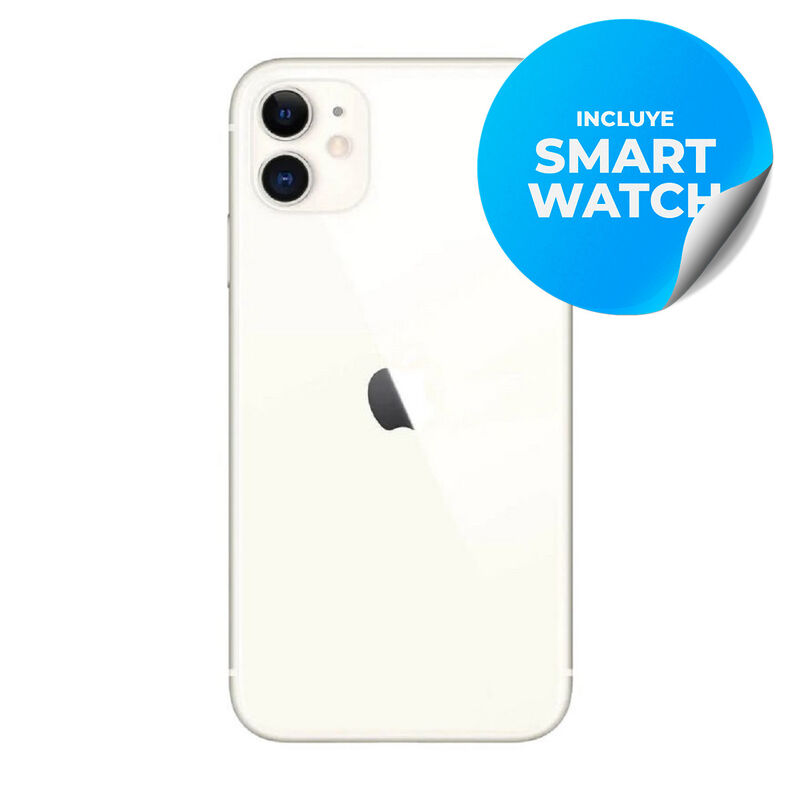 Iphone 11 Reacondicionado 64Gb Blanco + Reloj G... image number null