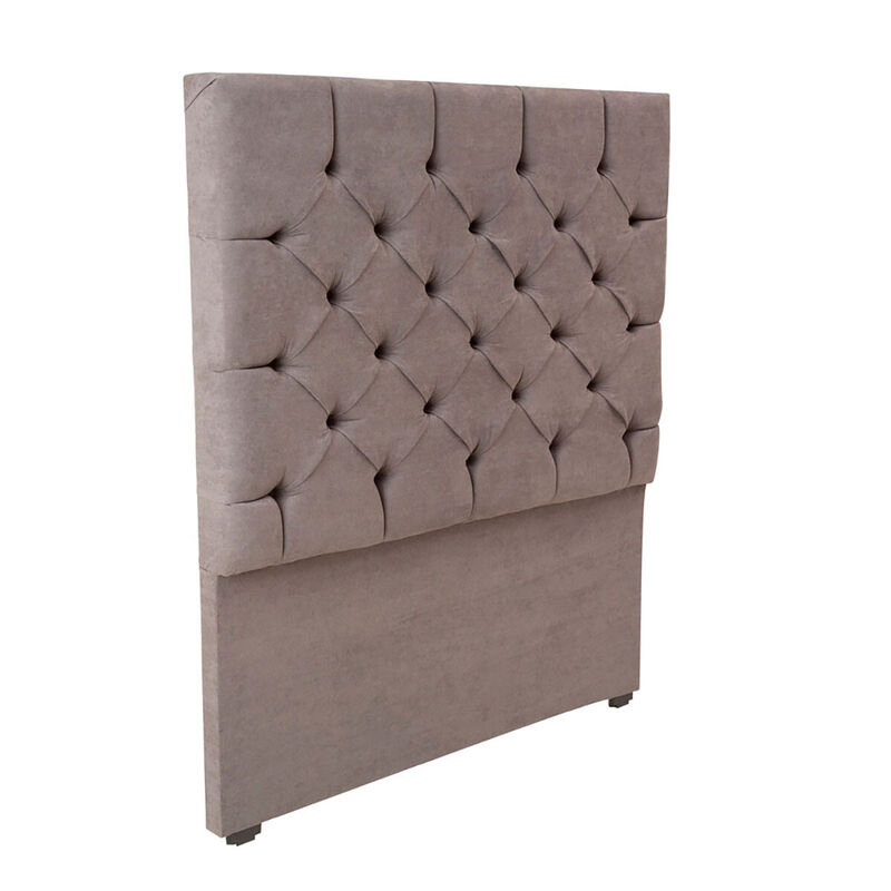 Cabecera Matrimonial Dicasa Capri Gris Oscuro image number null