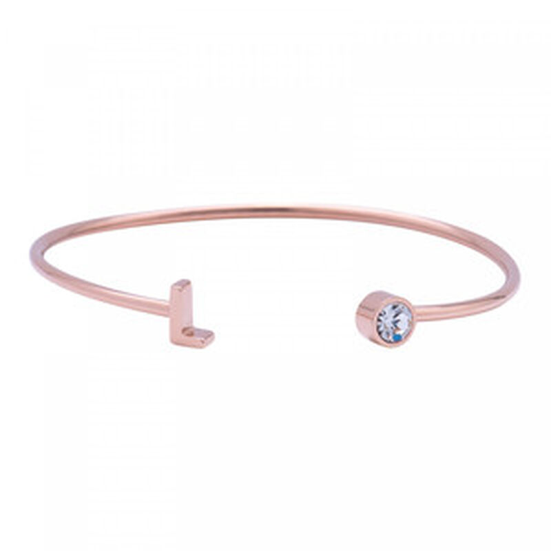 Pulsera para Mujer con Inicial Letra tipo Braza... image number null