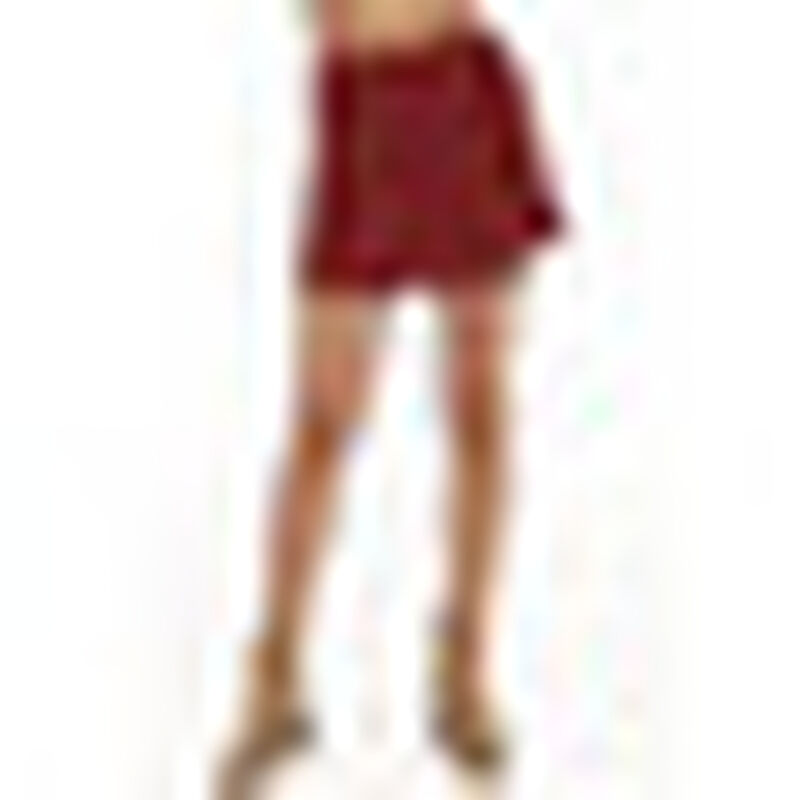 Falda Short Linea a Cintura Media Lisa Casual M... image number null