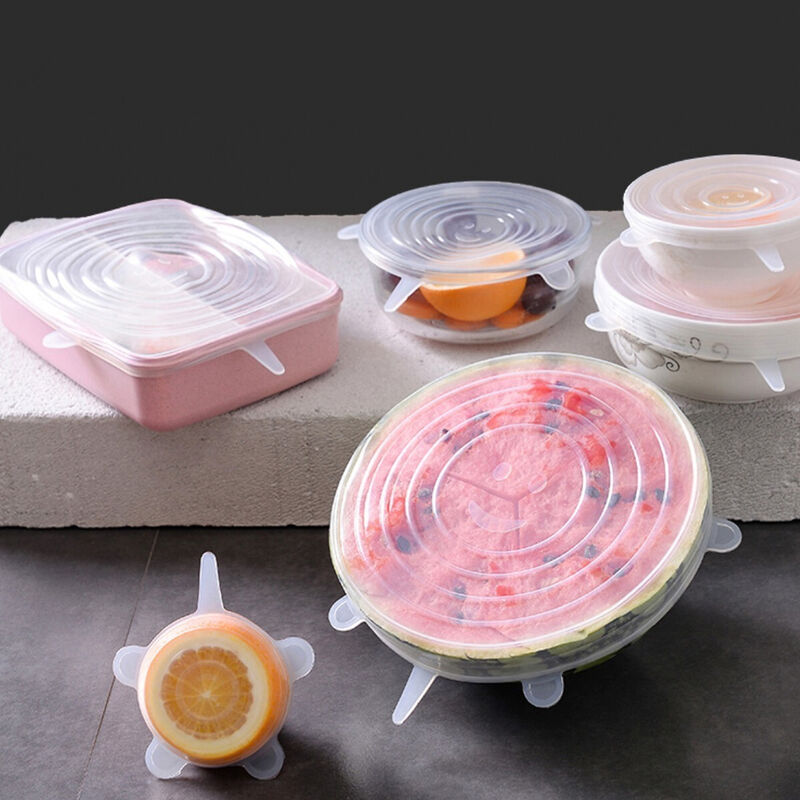 Set de 6 Tapas de Silicon Ajustables image number null