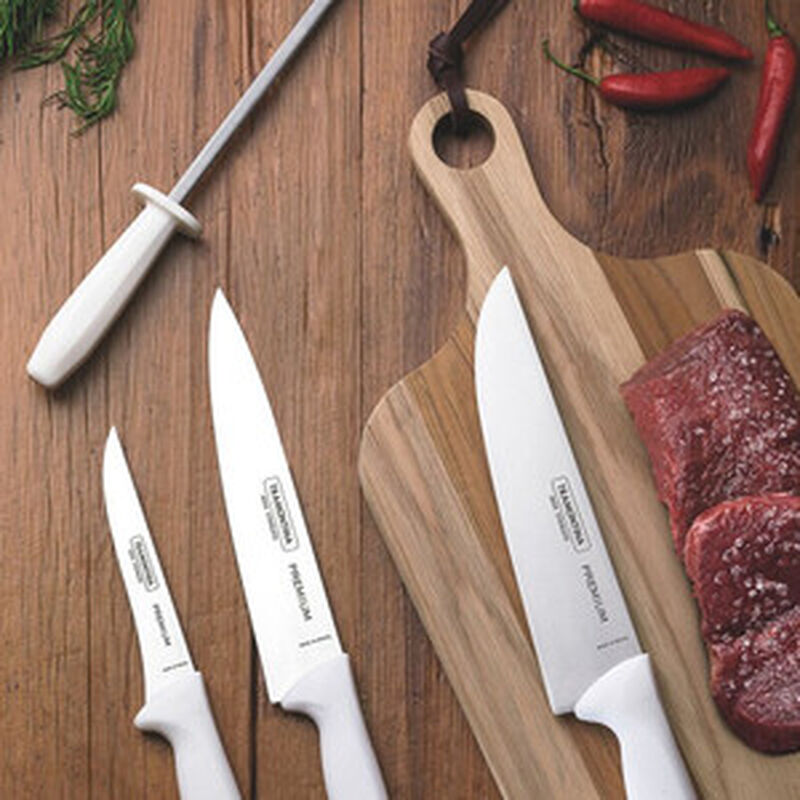 Cuchillos Tramontina y Chaira Premium 4 pzs Ace... image number null