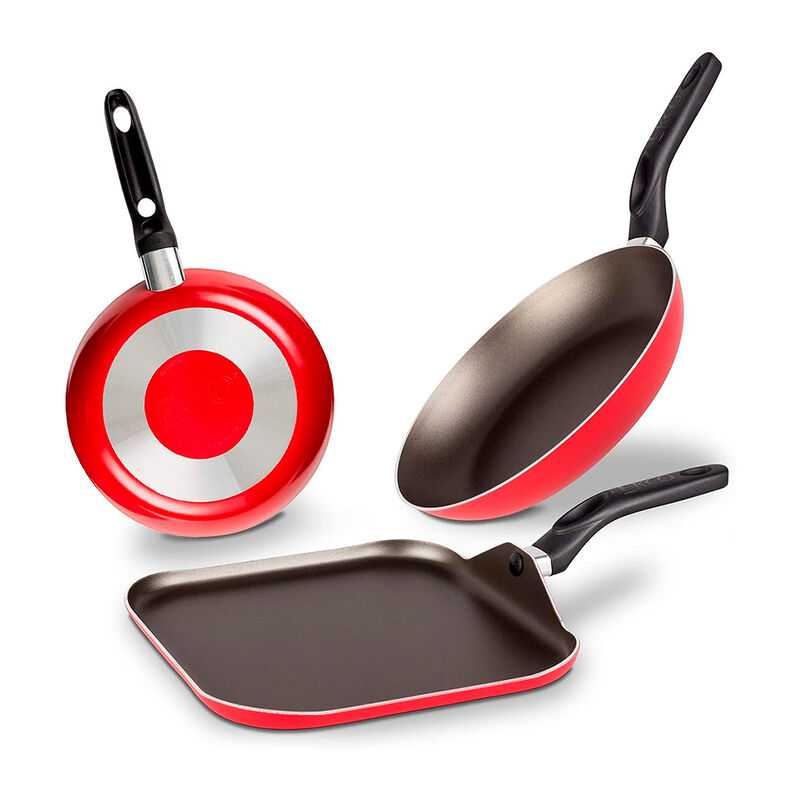 Juego De Sartenes Ekco 2 Sartenes Y Plancha Ant... image number null