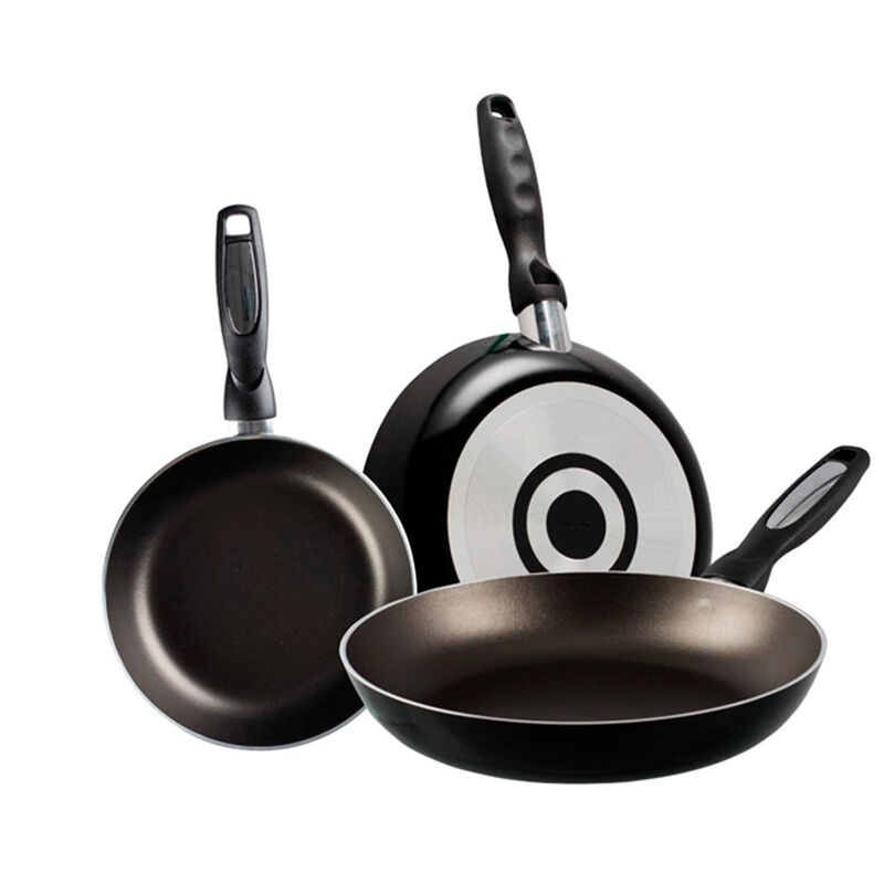 Juego 3 Sartenes Negros Vasconia Aluminio Duraf... image number null