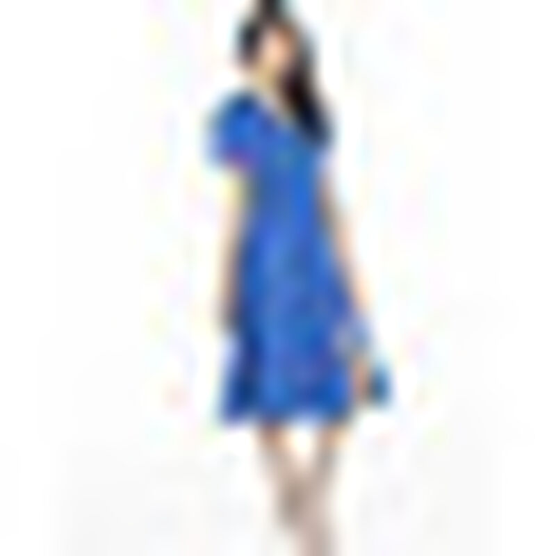 Vestido Semicircular Midi con Cortes en Costado... image number null