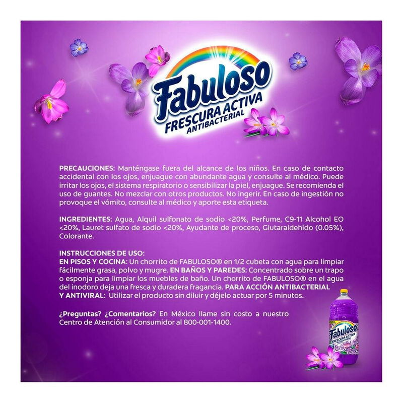 Limpiador L&iacute;quido Fabuloso Frescura Activa Fres... image number null