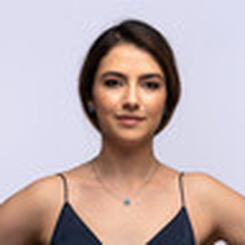 Collar para Mujer de Cuarzo Azul LuckyLy Cadena... image number null