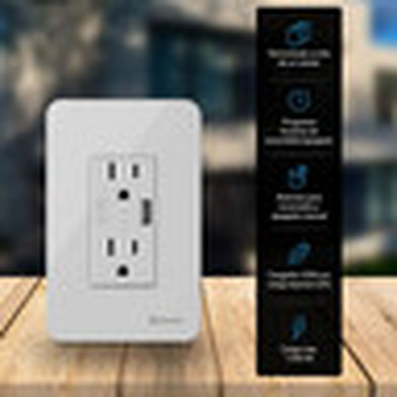 Doble contacto Wi-Fi* y cargador USB con placa ... image number null