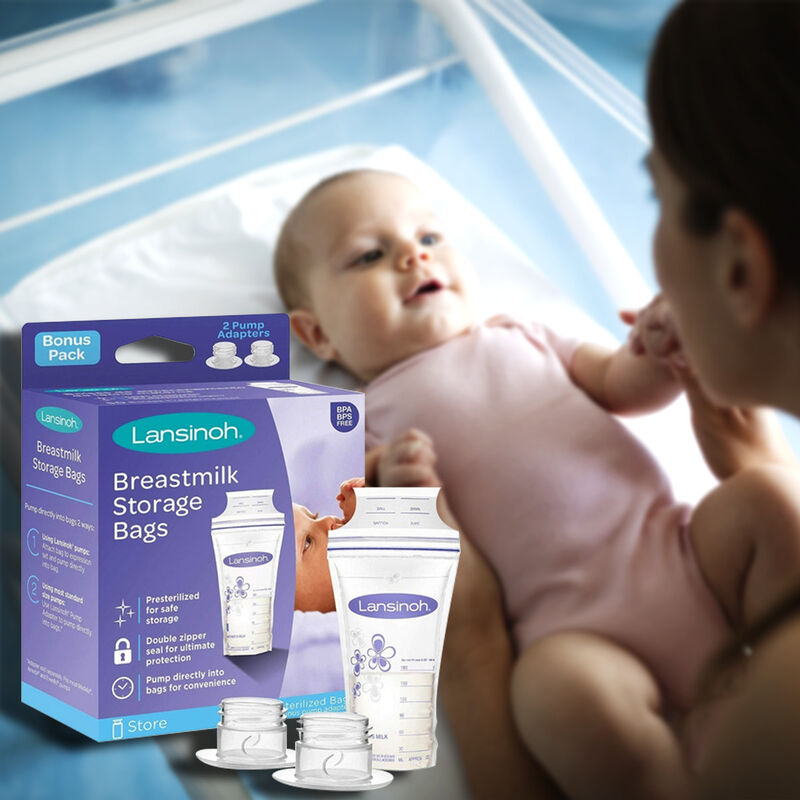 Paquete De 100 Bolsas Almacenadoras De Leche Ma... image number null