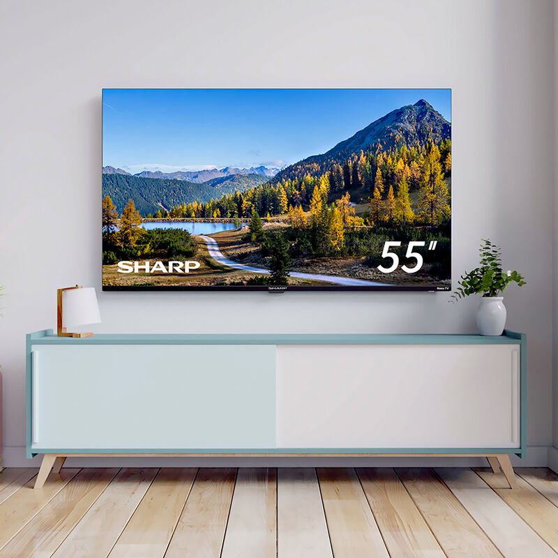 Sharp 55'' Frameless UHD 4K Led con Roku TV image number null