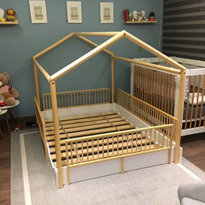 Matrimonial - Cama Casa Montessori de Madera Du... image number null