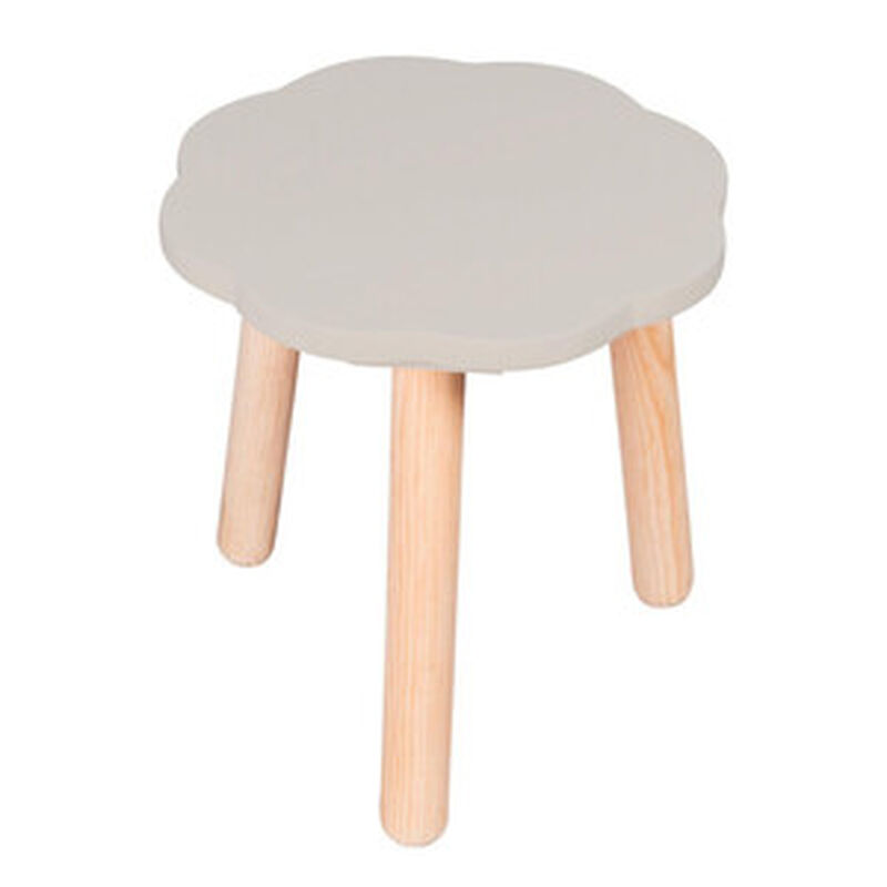 Banquito de Madera para Ni&ntilde;os- Nube - Gris Clar... image number null