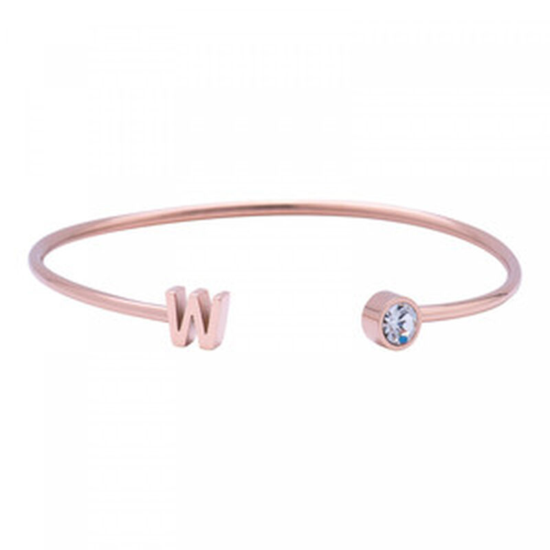 Pulsera para Mujer con Inicial Letra tipo Braza... image number null