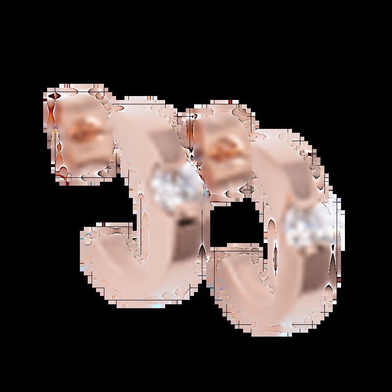 LuckyLy Arracadas de Acero Inoxidable con Ba&ntilde;o ... image number null