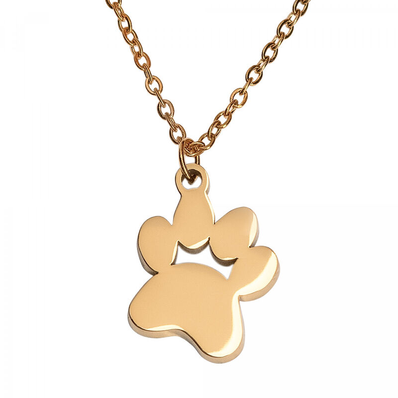 Collar para Mujer con Dije de Huella de Perro L... image number null