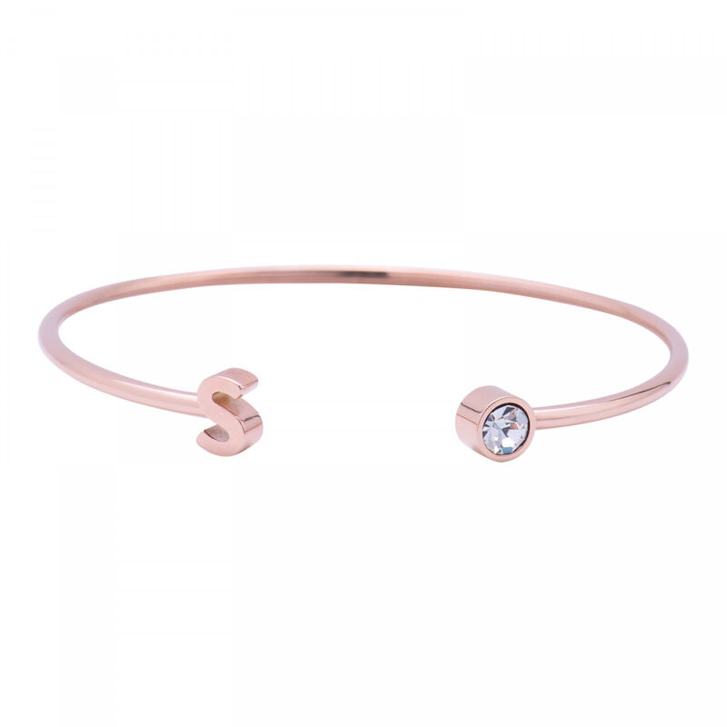 Pulsera para Mujer con Inicial Letra tipo Braza... image number null