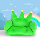 Sill&oacute;n Corona de Peluche Verde