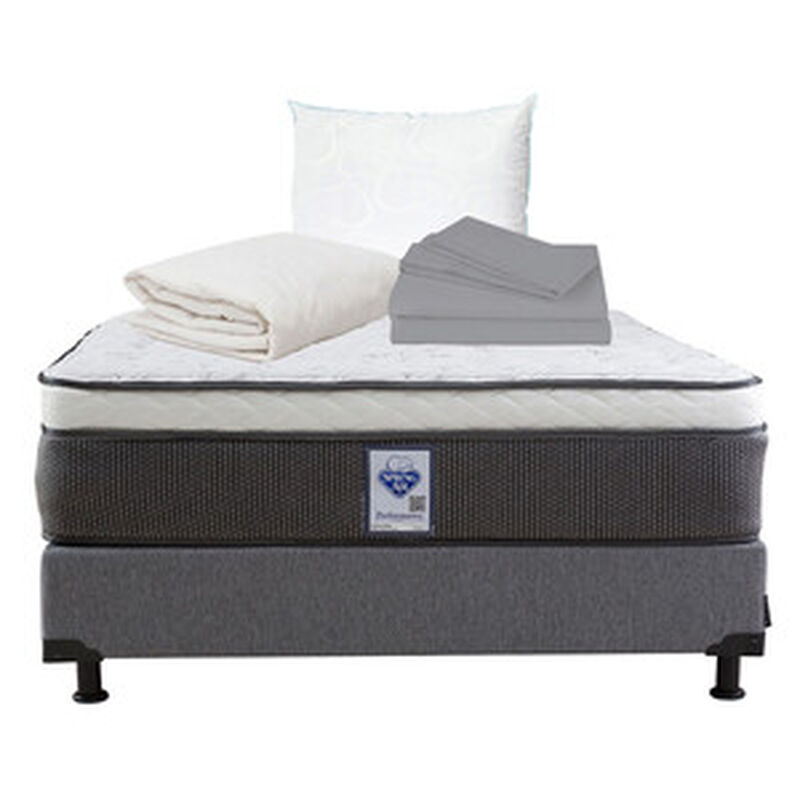 Colch&oacute;n Matrimonial Spring Air Le Mans + Box Di... image number null