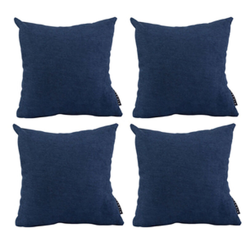 Set de 4 Cojines Dicasa AlfaOne Azul Marino image number null