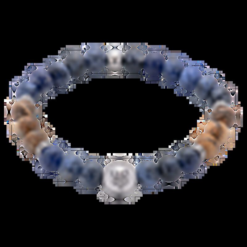 Pulsera para Hombre. Piedras Semipreciosas Lapi... image number null