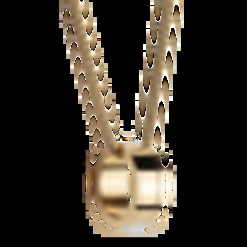 Collar con Anillo para Hombre. Cadena con Dije,... image number null