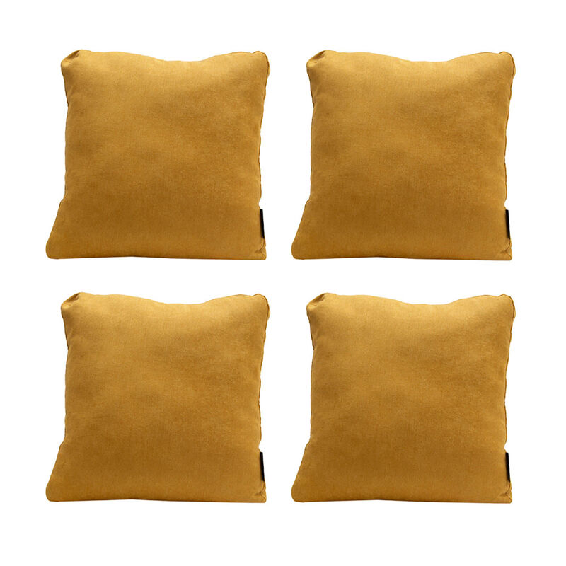 Set de 4 Cojines Dicasa ZitaOne Mostaza image number null