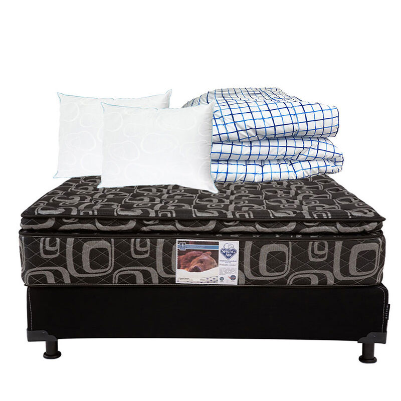 Colch&oacute;n Queen Size Spring Air Morgan + Box Dica... image number null