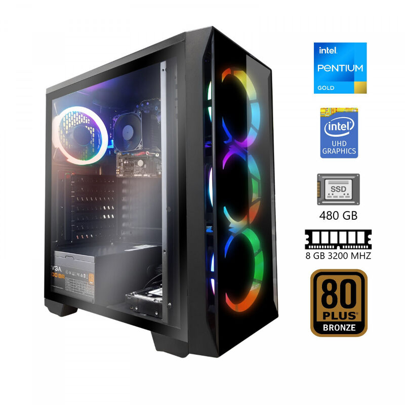 Pc Gamer Uhd 610 Celeron 3.8ghz 8gb 480gb Xpert... image number null