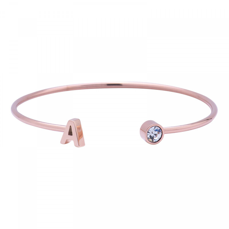 Pulsera para Mujer con Inicial Letra tipo Braza... image number null